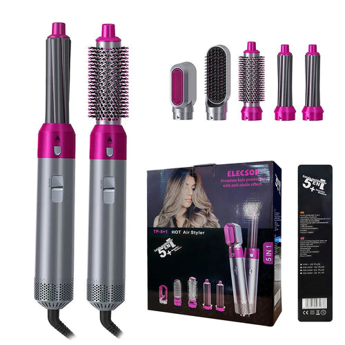 OFERTA INCREIBLE POR POCO TIEMPO 🪫¡CEPILLO PROFESIONAL SECADOR ONDULADOR 5 EN 1!